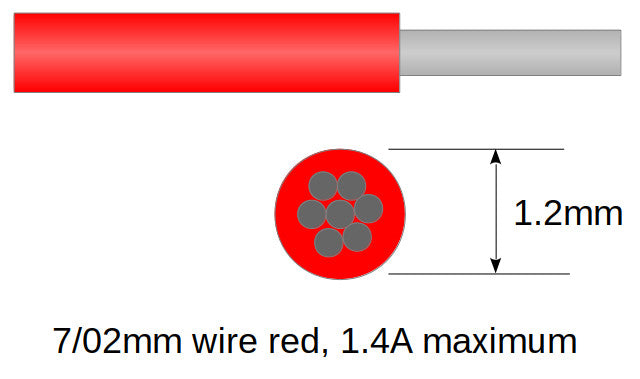 7/02mm Kabel Rot 10m