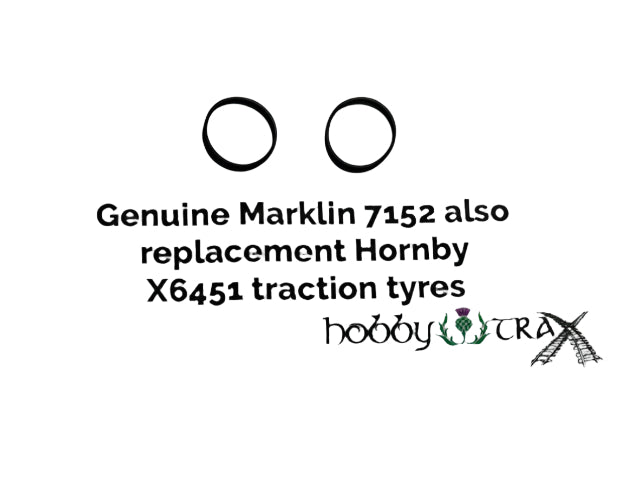 Hornby X6451 / Marklin 7152 traction tyres (1 pair)