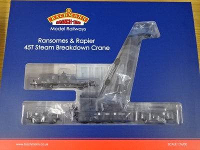 Bachmann 38-801 Ransomes & Rapier 45T steam breakdown crane GWR black - USED
