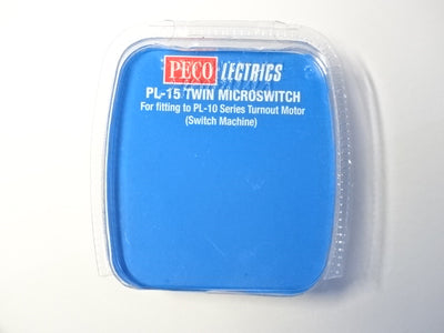 Peco PL-15 twin microswitch for PL-10 point motor