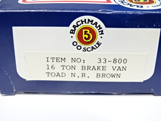 Bachmann 33-800 16 ton brake van toad N.R. brown - USED