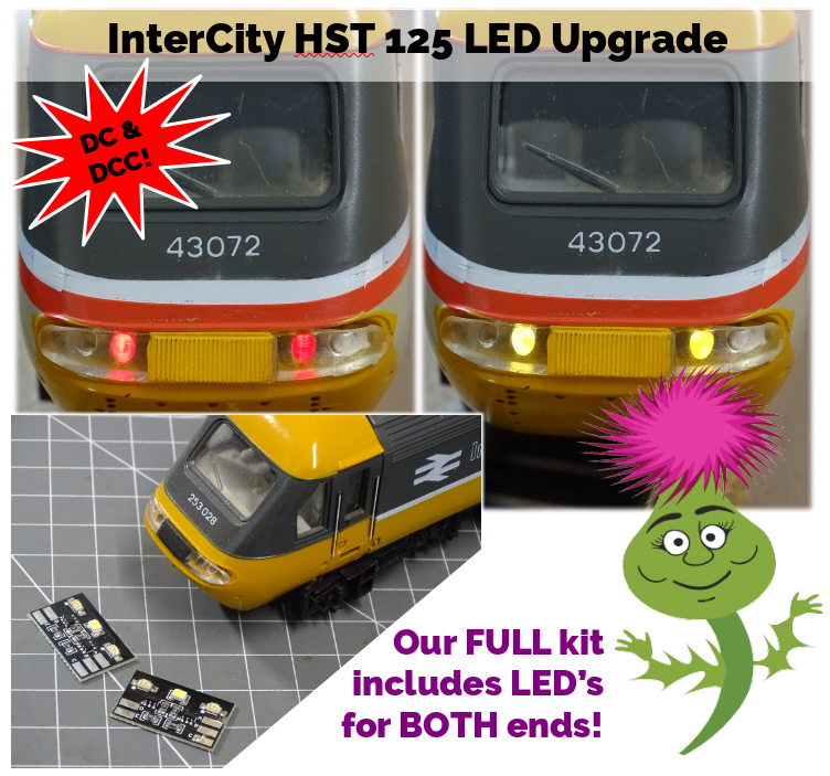 Hornby InterCity 125 LED-Upgrade rot/weiß DC und DCC
