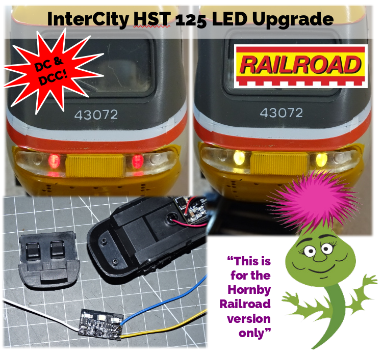 Hornby HST InterCity 125 Railroad LED upgrade DC and DCC