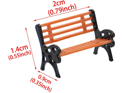 Wooden park benches (2 pack) 00 gauge