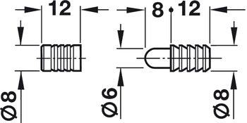 Sockelleisten-Ausrichtungsdübel (4 Paar)