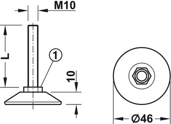 Adjustable foot