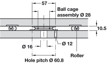Rotating ball-bearing turntable