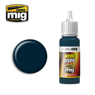 Peinture MIG Ammo MIG099 Crystal noir bleu