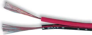 Câble jumelé en forme de 8 24/02 rouge et noir 10m 5A