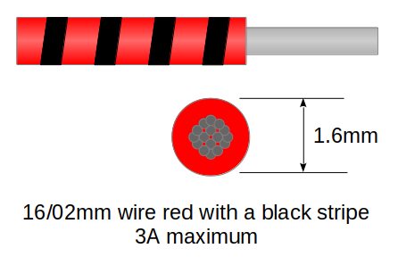 16/02mm cable Red and Black 10m