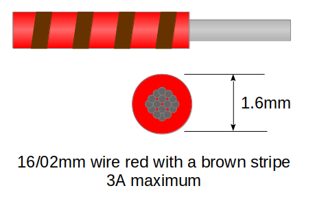 16/02mm cable Red and Brown 10m