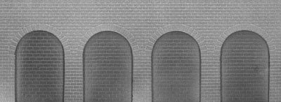 Jordan grey brick round arches embossed sheet