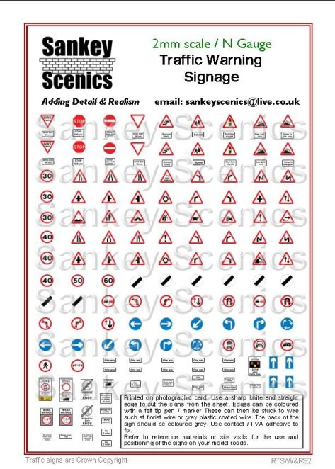 Sankey Scenics – Verkehrswarnschilder – Spur N
