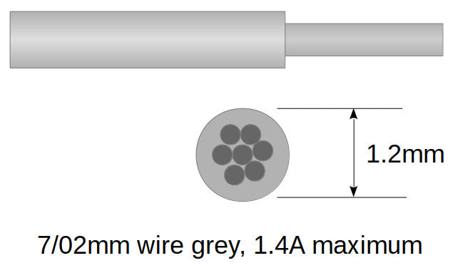 7/02mm cable Grey 10m