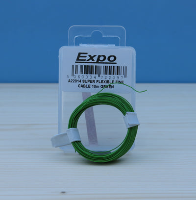 5/01mm super fine cable green 10m