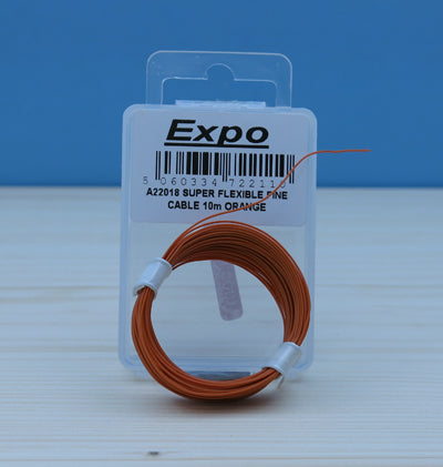 5/01mm Superfeinkabel Orange 10m