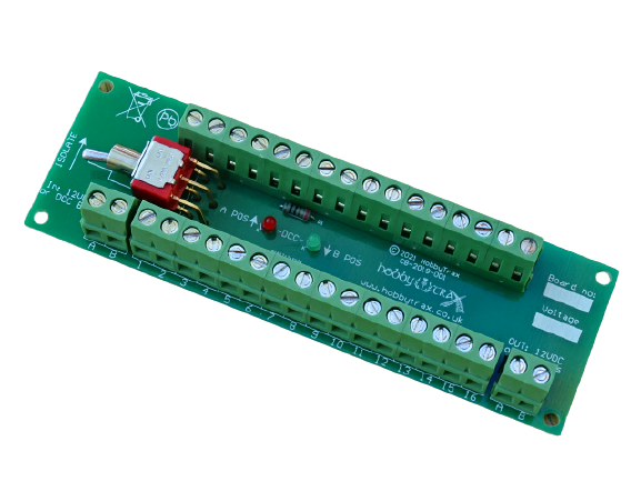 Hydra DC and DCC 16 channel bus bar with isolate function