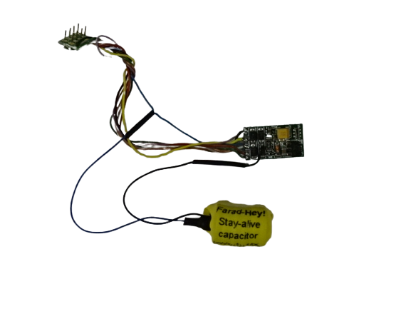 Farad-Hey! 33,000uF stay-alive capacitor for Hornby decoders