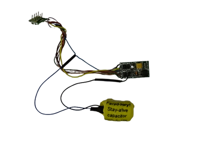 Farad-Hey! 33,000uF stay-alive capacitor for Hornby decoders