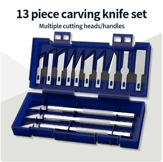 13 piece cutting knife set - HobbyTrax